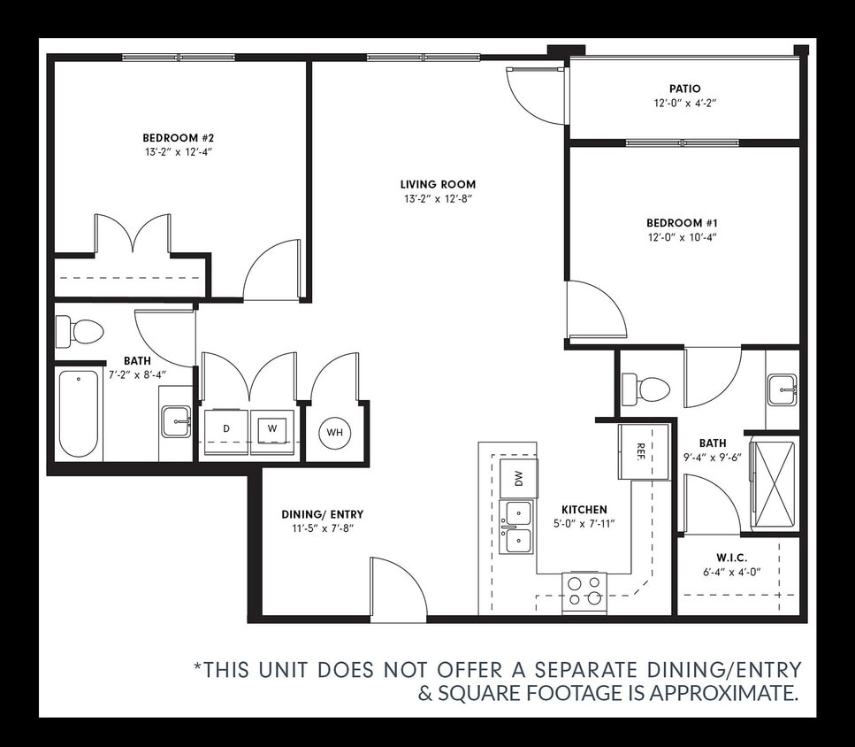 The Hawthorne 2 Floor Plan | Two Bedroom and Two Bathrooms - The Hawthorne 2