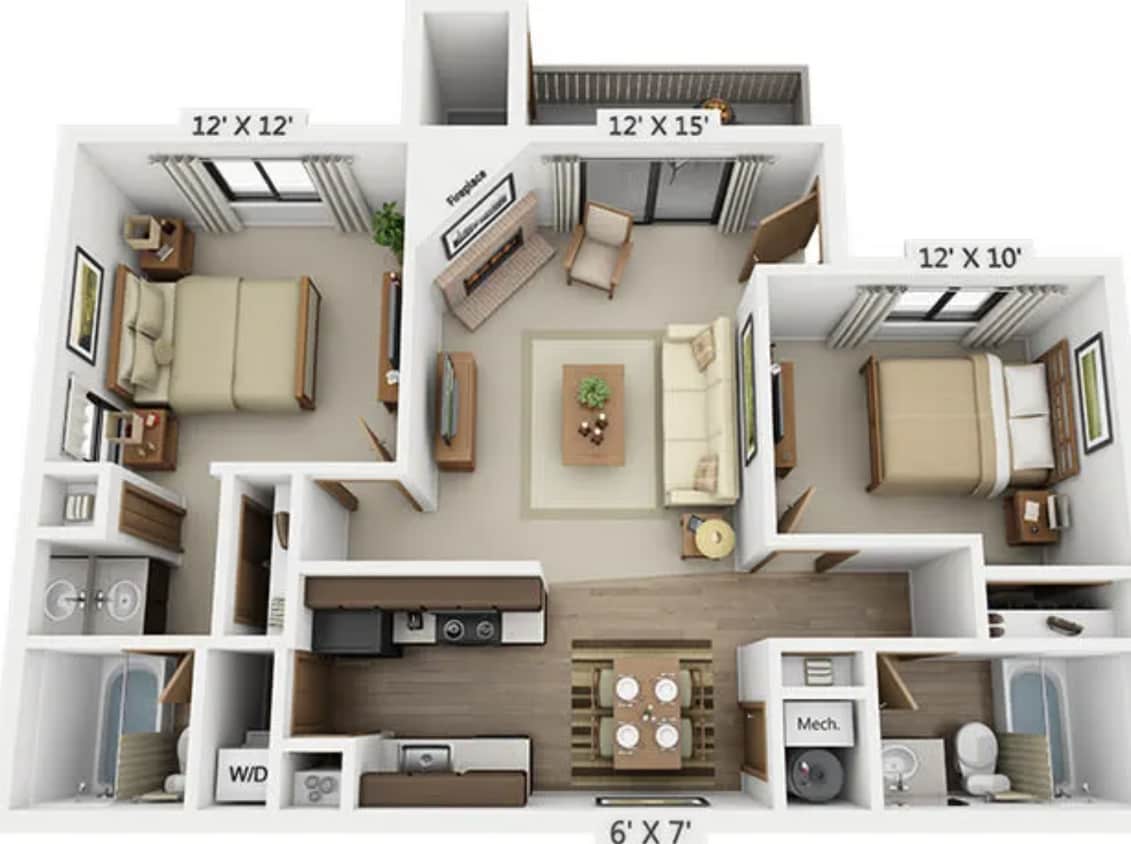 Floor Plan - Sumac Renovated