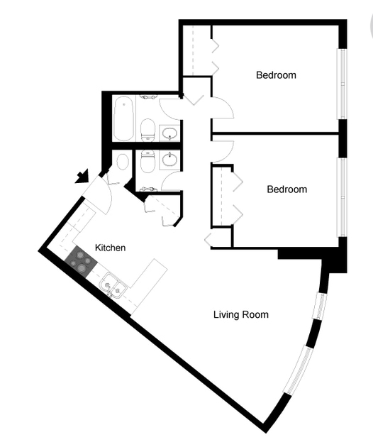 2BR/1.5BA - Townhouse