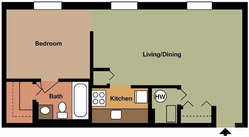 Floor Plan - Jr. 1 bath