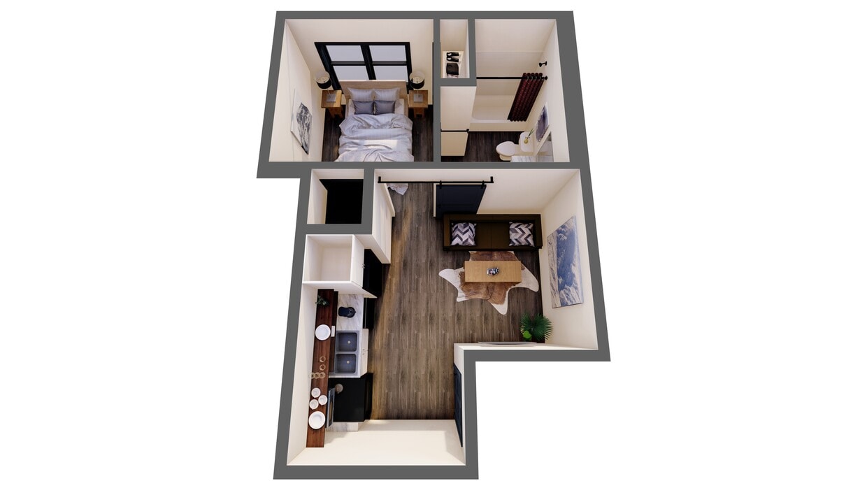 1 Bedroom - 1 Bedroom