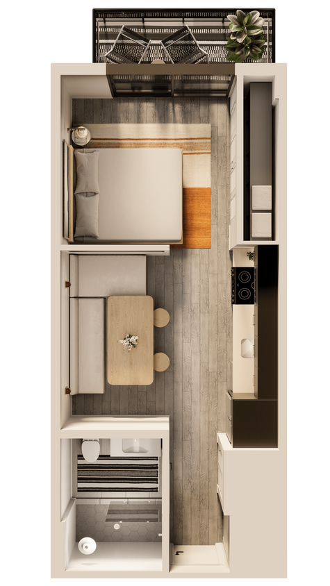 Floor Plan - Summer Haven 1 Bedroom