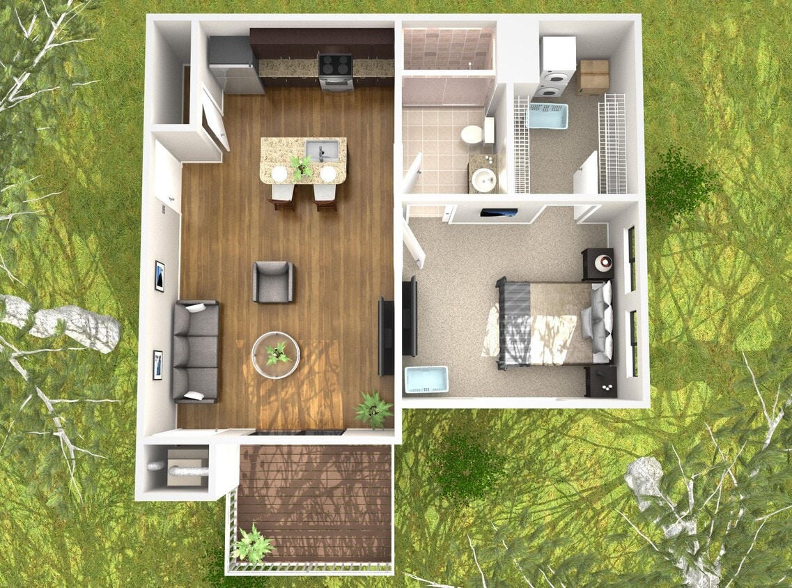 Floor Plan - 1 Bedroom Aster