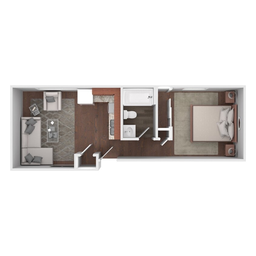 Floor Plan - Standard One Bedroom
