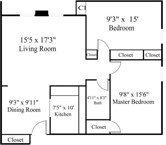 2 Bedroom Garden - 2 Bedroom Garden