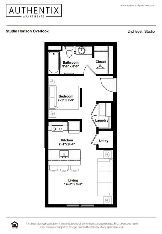 Floor Plan - Studio Horizon Overlook