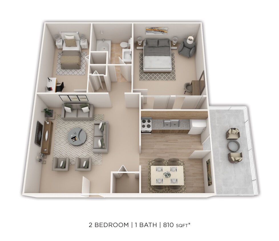 Floor Plan - Two Bedroom