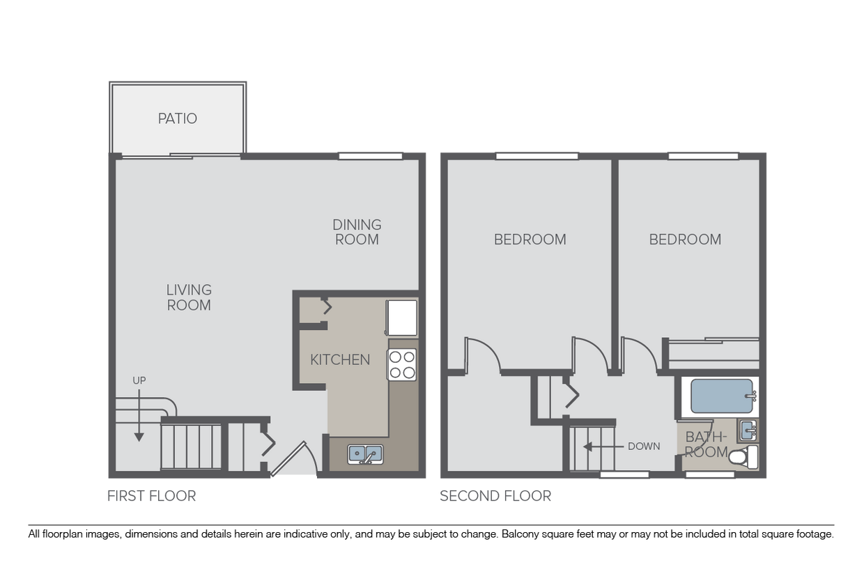 Floor Plan - 2 Bed E