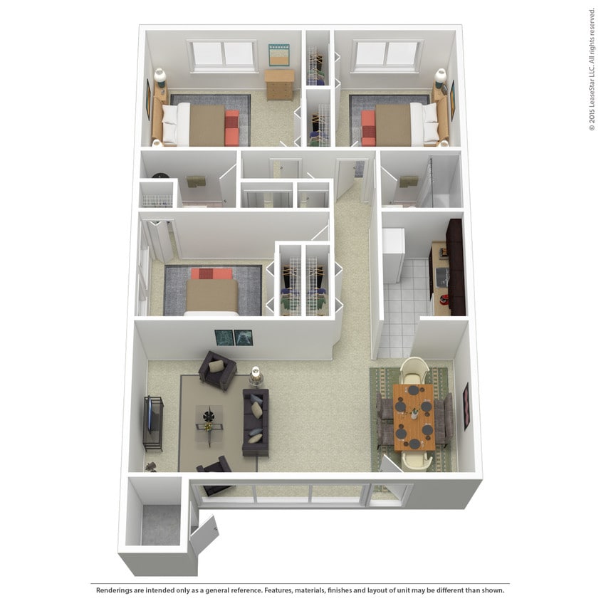 Floor Plan - 3Bedroom  2Bathroom