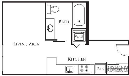 Floor Plan - Micro Studio - A7 332-732