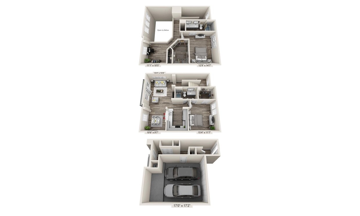 Floor Plan - Townhome TH2 (B2ADT)