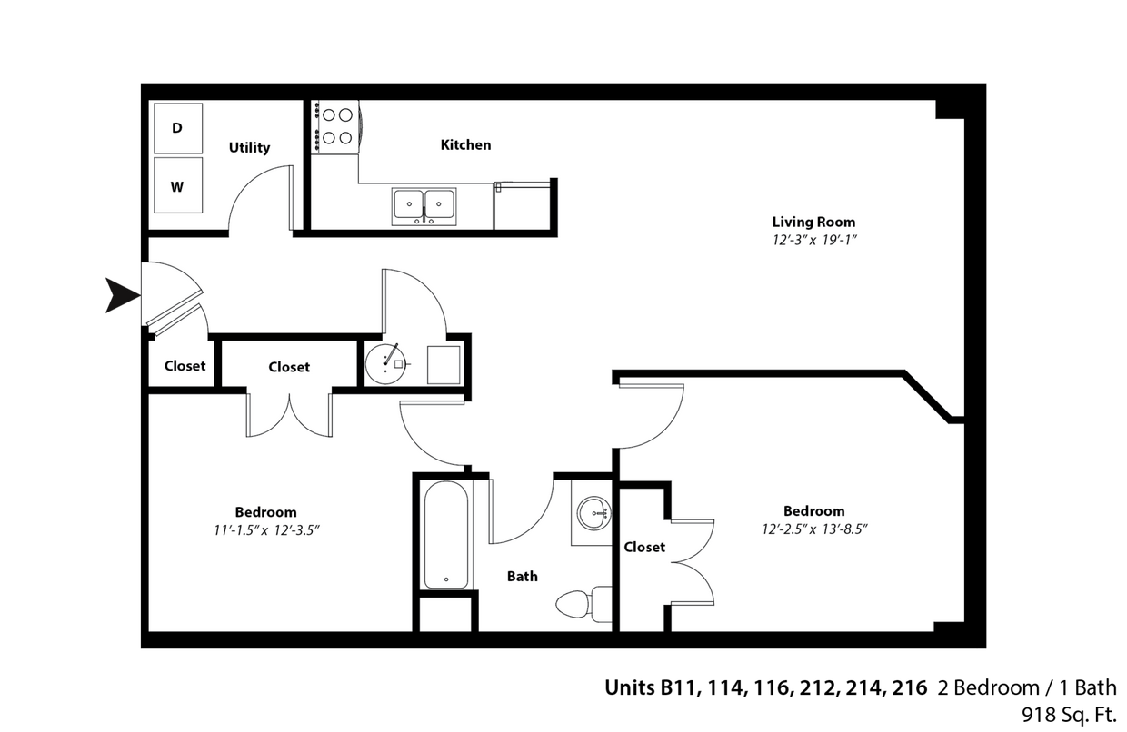 Floor Plan - The Kinney