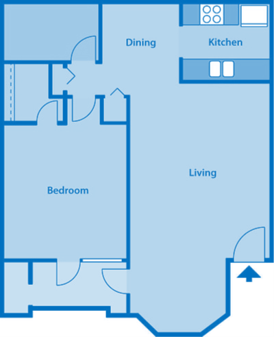 Floor Plan - 1B | One Bedroom