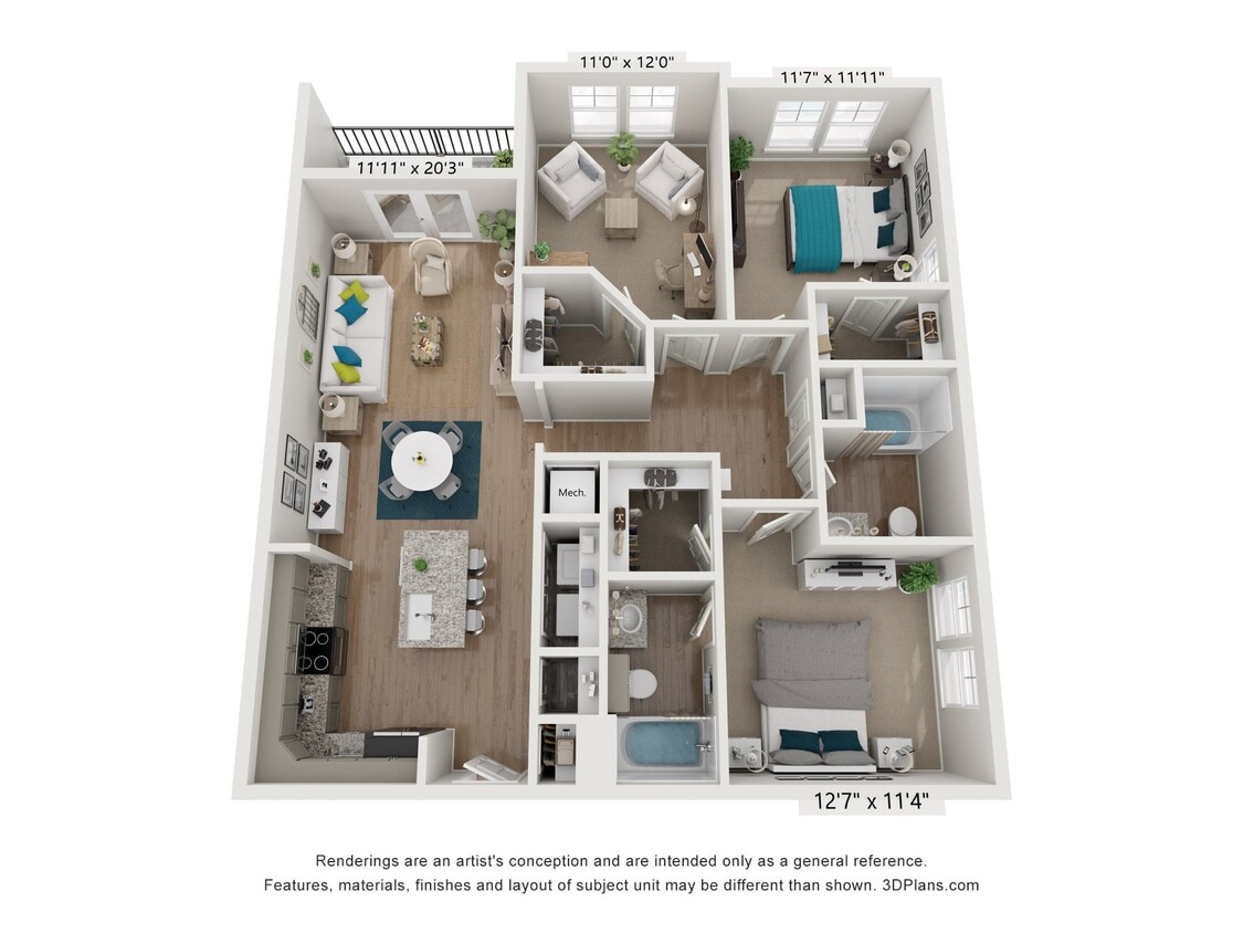 Floor Plan - The Ashley