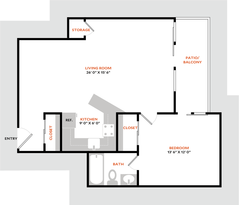Floor Plan - Plan 1B