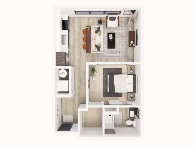 Floorplan A 21 595 sq ft - A21