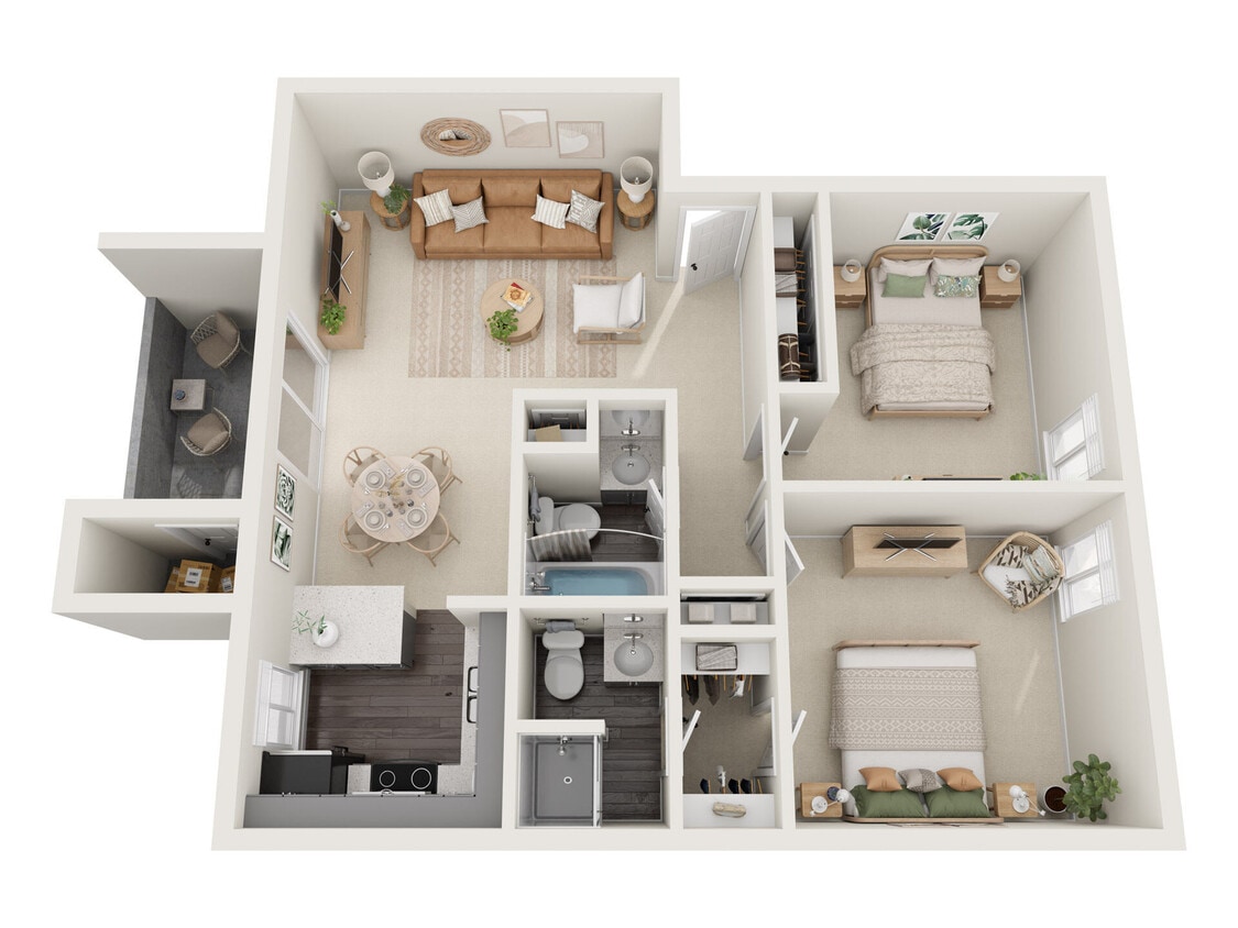 Floor Plan - 2x2 Reno