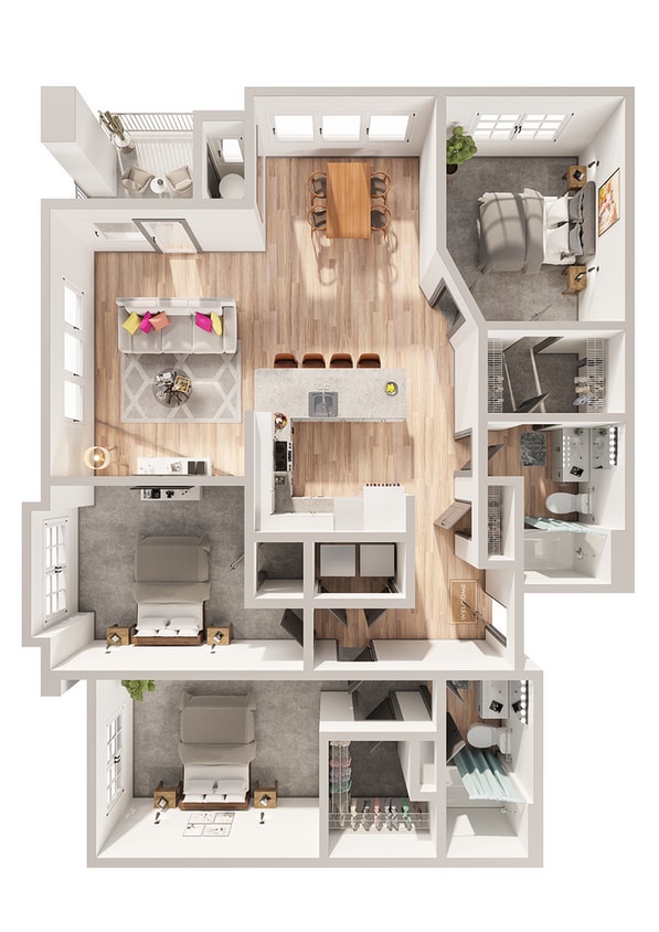 Wesley Village - C2 Floor Plan - C2