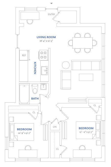 Floor Plan - Residence 30, Floors 1-2