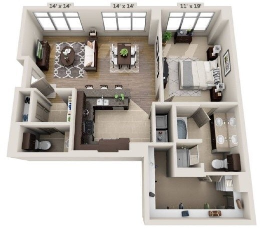 Floor Plan - A1.5- Renovated