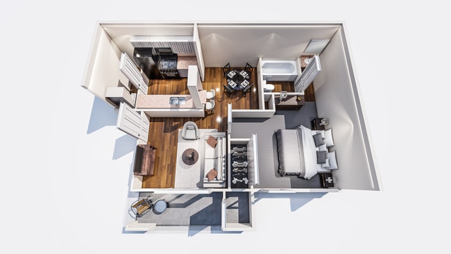 1_3D Plan CA2 TV8 - The Landing