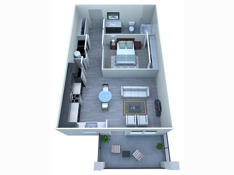 Floor Plan - A1 1x1