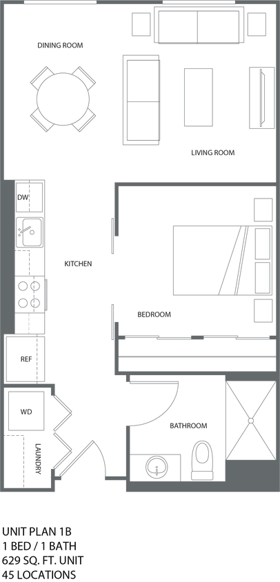 Floor Plan - 1B