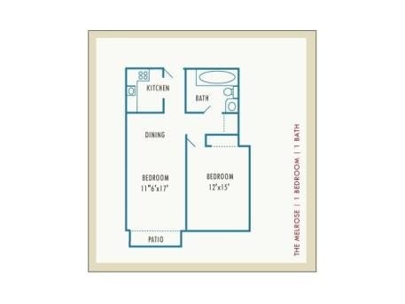 1BR/1BA - The Melrose