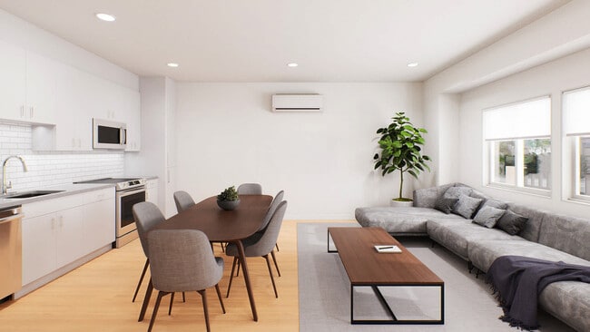 living room with hard surface flooring - Deerwood