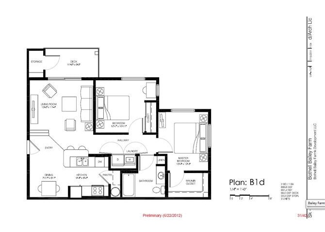 Floor Plan - 2B1C