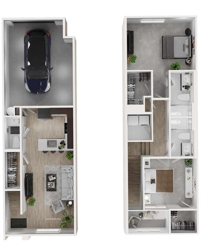 Floor Plan - 2X2 Townhome