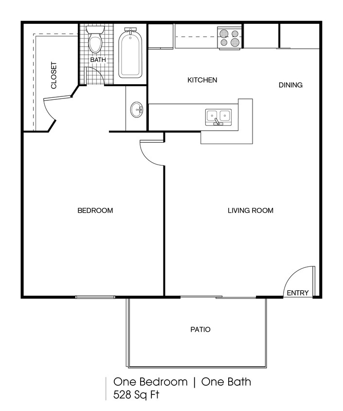 1 bed 1 bath 528.jpeg - 1 bedroom 1 bath