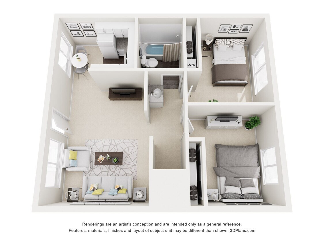 Floor Plan - Two Bedroom