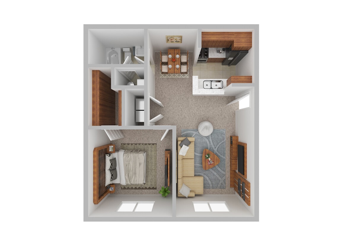The Crossing 1 Bedroom - 1 Bedroom, 1 Bath