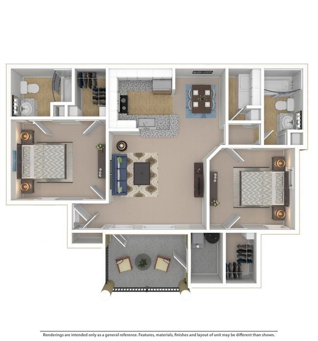 Floor Plan - Wellford w/ Balcony - B2C