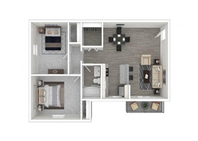 Floor Plan - Two Bedroom