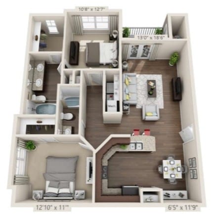 Floor Plan - The Carriage 