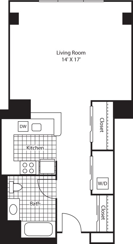 Floor Plan - Studio 586