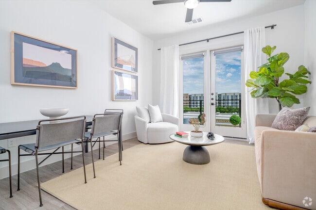 1BR, 1BA - 711SF - Living Room - The Josephine