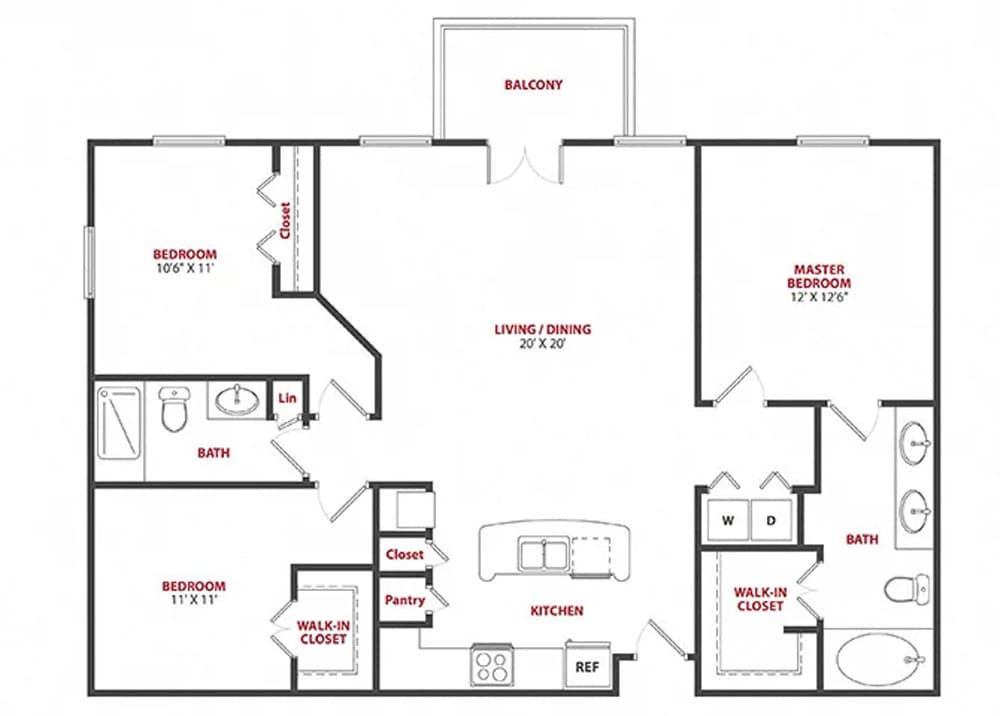 Floor Plan - Orleans - Renovated	
