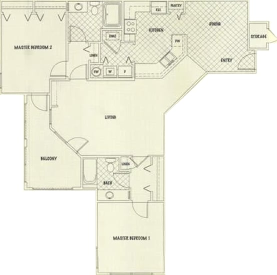 Maple 2 bed 2 bath - 2 Bd2Bth CornerW/Den