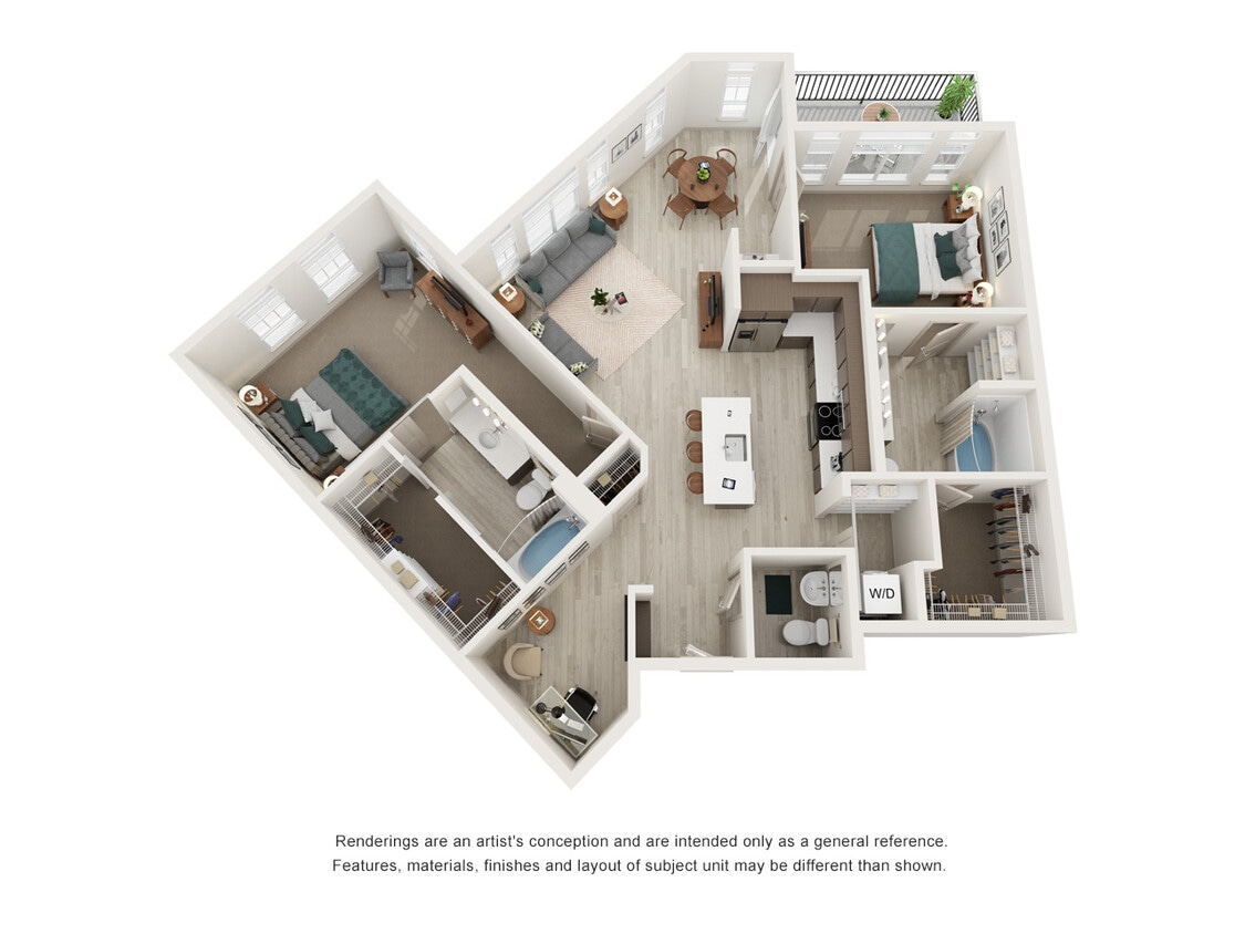 Floor Plan - 2x2.5 B4