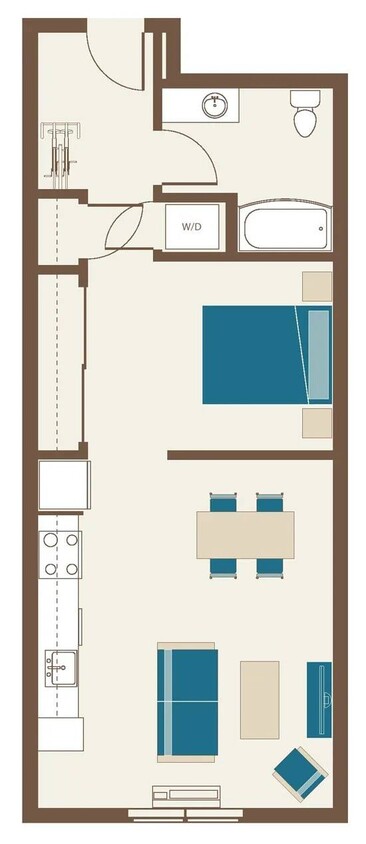 Floor Plan - Urban One Bedroom B1