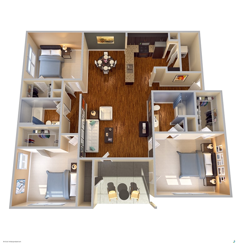 Floor Plan - The Andalusian