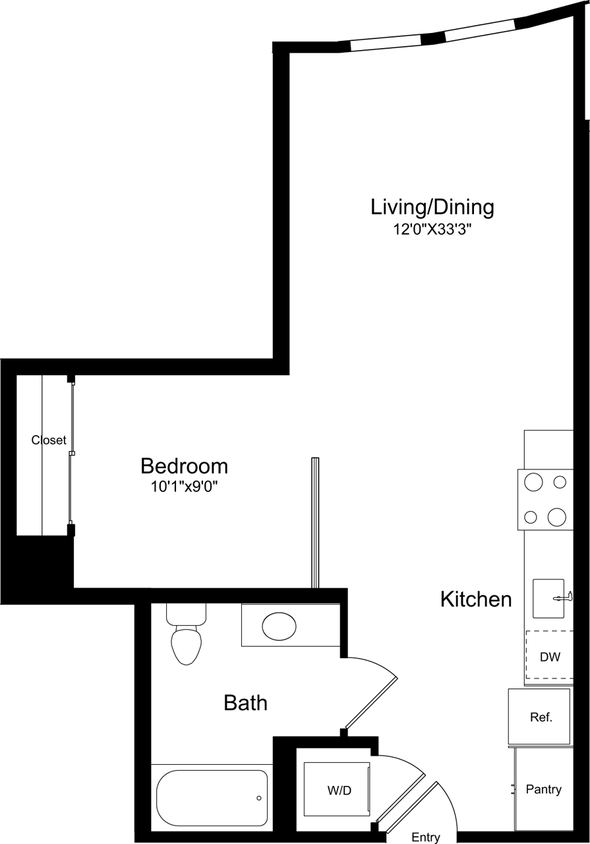 Floor Plan - S1 - Curved