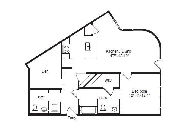 Floor Plan - A10 | 1X1