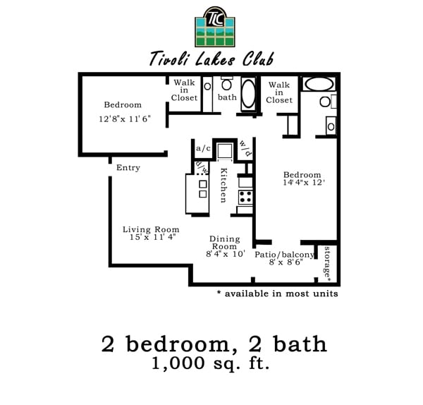 2BR/2BR - Lakes 2/2A