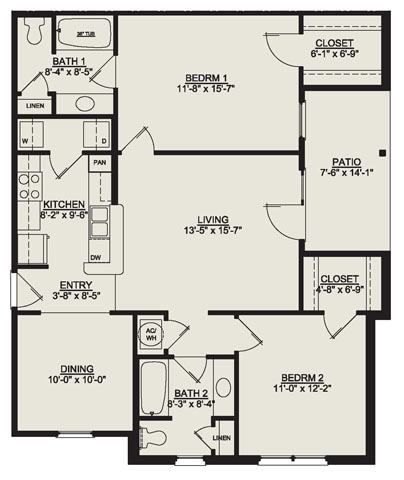 2BR/2BA - 2x2 1108