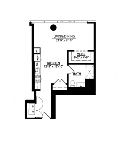 Floor Plan - Studio Deluxe M