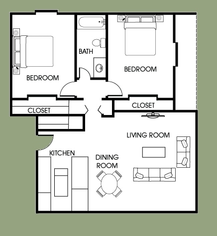 Sedona - 2 Bedroom x 1 Bath